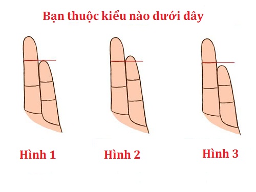 Nhìn chiều dài ngón tay út, phán cá tính và tình yêu