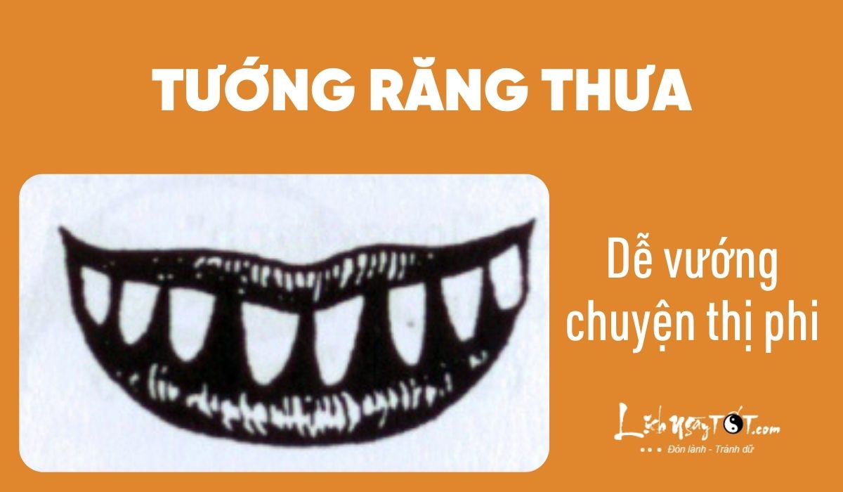 Xem nhan cach qua tuong rang - Rang thua