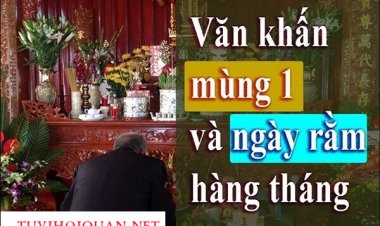 Văn Khấn Mùng Một Và Ngày Rằm Hàng Tháng Tại Nhà
