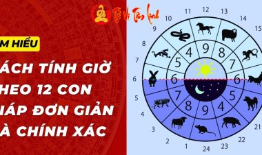 Cách tính giờ trong ngày theo 12 con giáp đơn giản và cụ thể mà ai cũng có thể tính được
