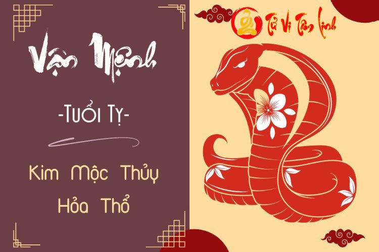 Tính cách, vận mệnh người tuổi Tị mệnh Kim, Mộc, Thủy, Hỏa, Thổ